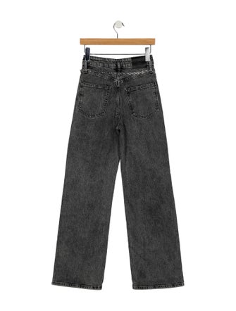 Maje High-Rise Wide Leg Jeans