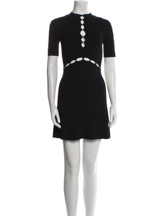 Maje Crew Neck Mini Dress