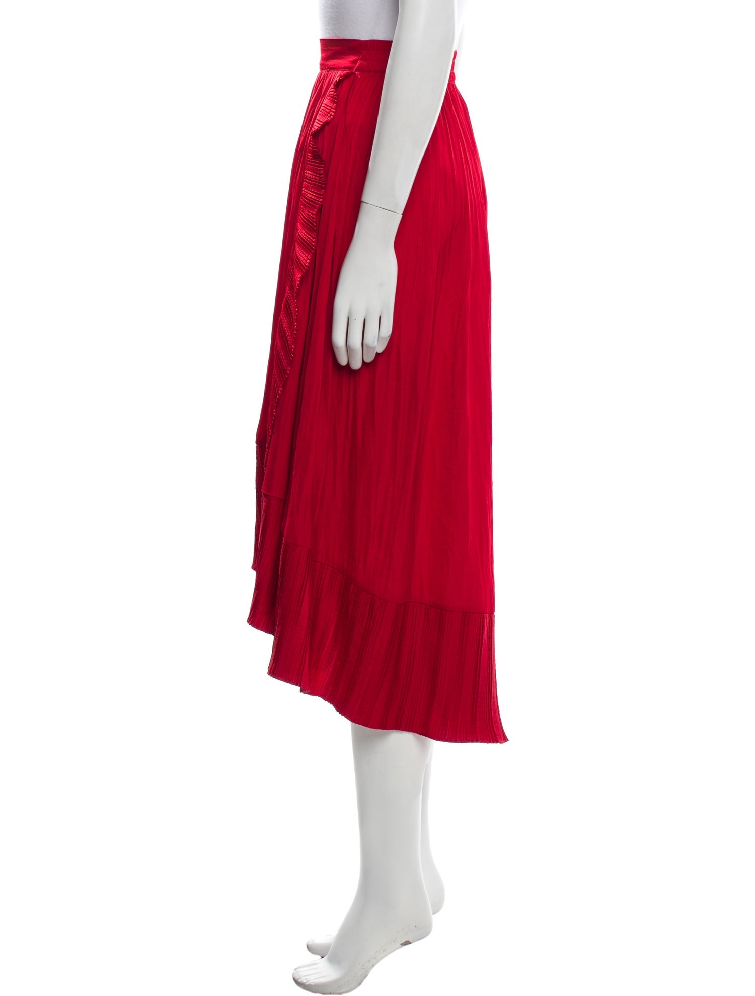 Maje Printed Midi Length Skirt