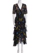 Maje Floral Print Long Dress