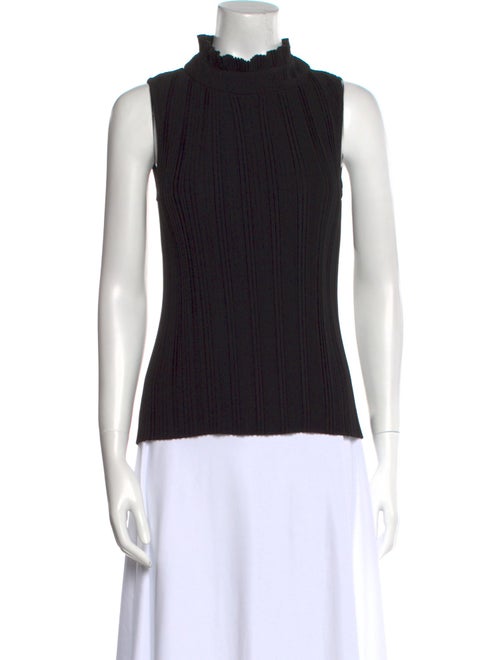 Maje Mock Neck Sleeveless Top