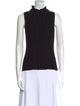 Maje Mock Neck Sleeveless Top