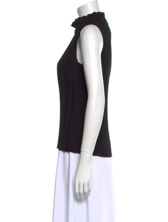 Maje Mock Neck Sleeveless Top