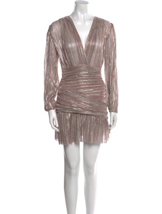 Maje V-Neck Mini Dress