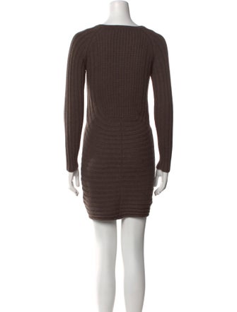 Maje Scoop Neck Mini Dress