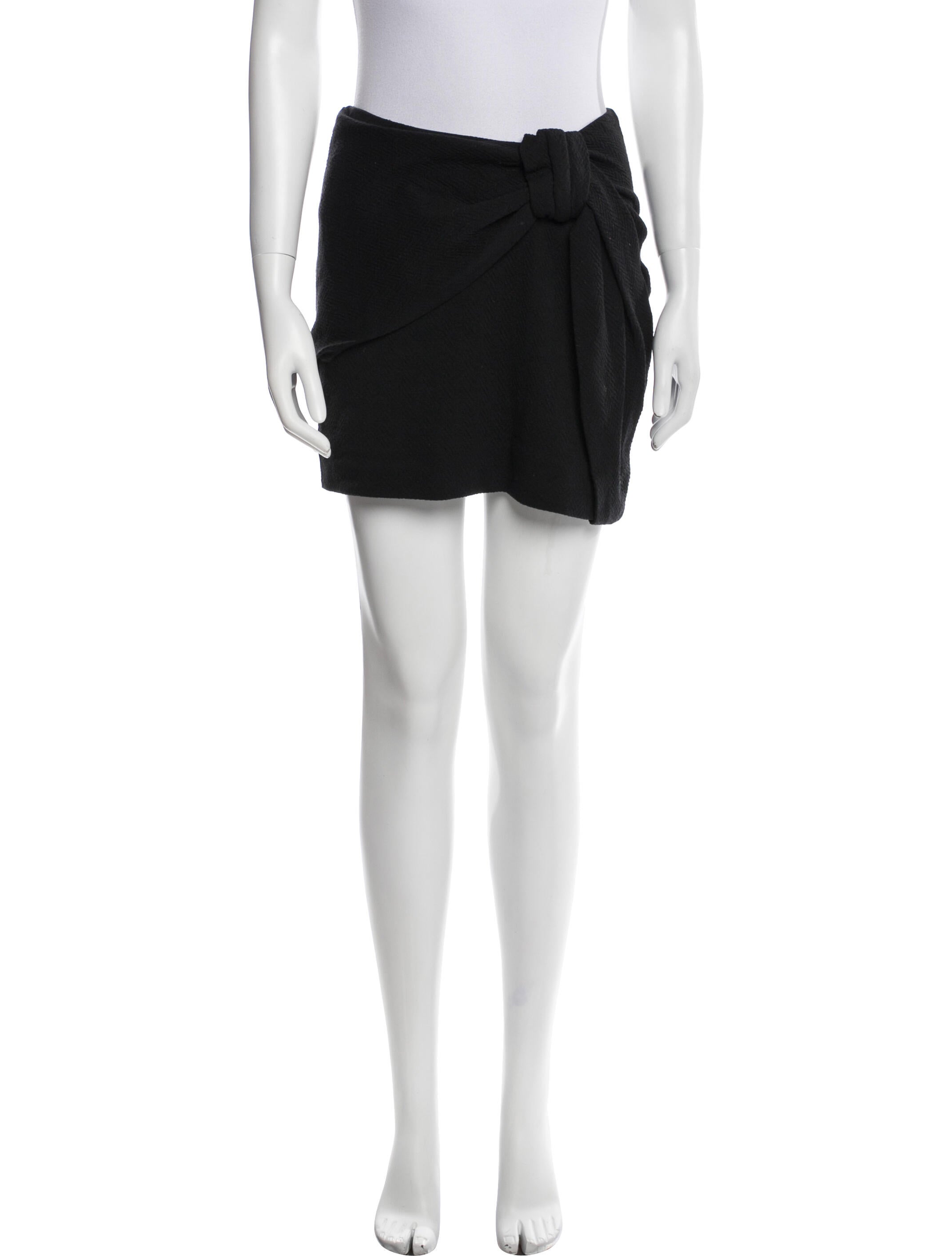 Maje Bow Accents Mini Skirt