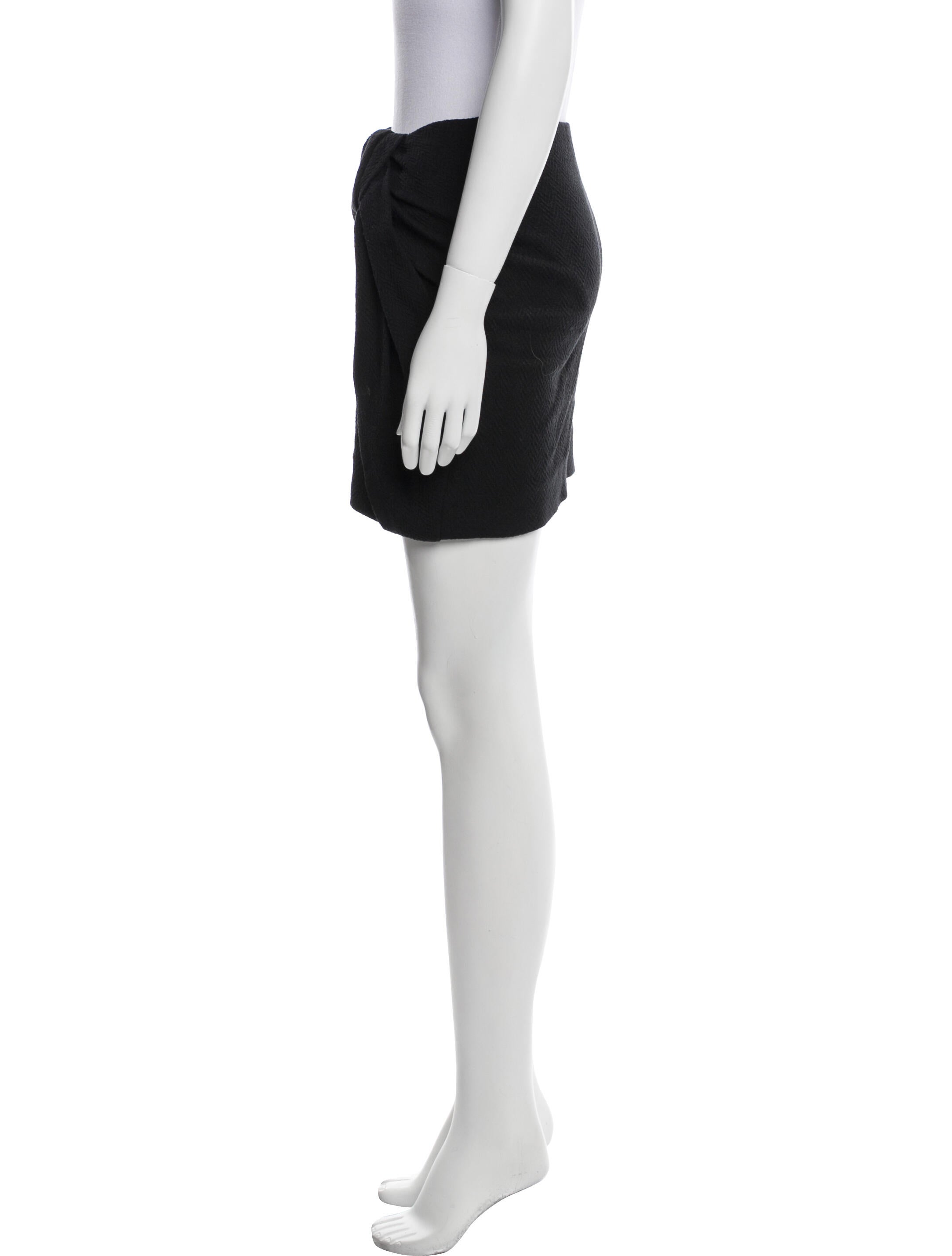 Maje Bow Accents Mini Skirt