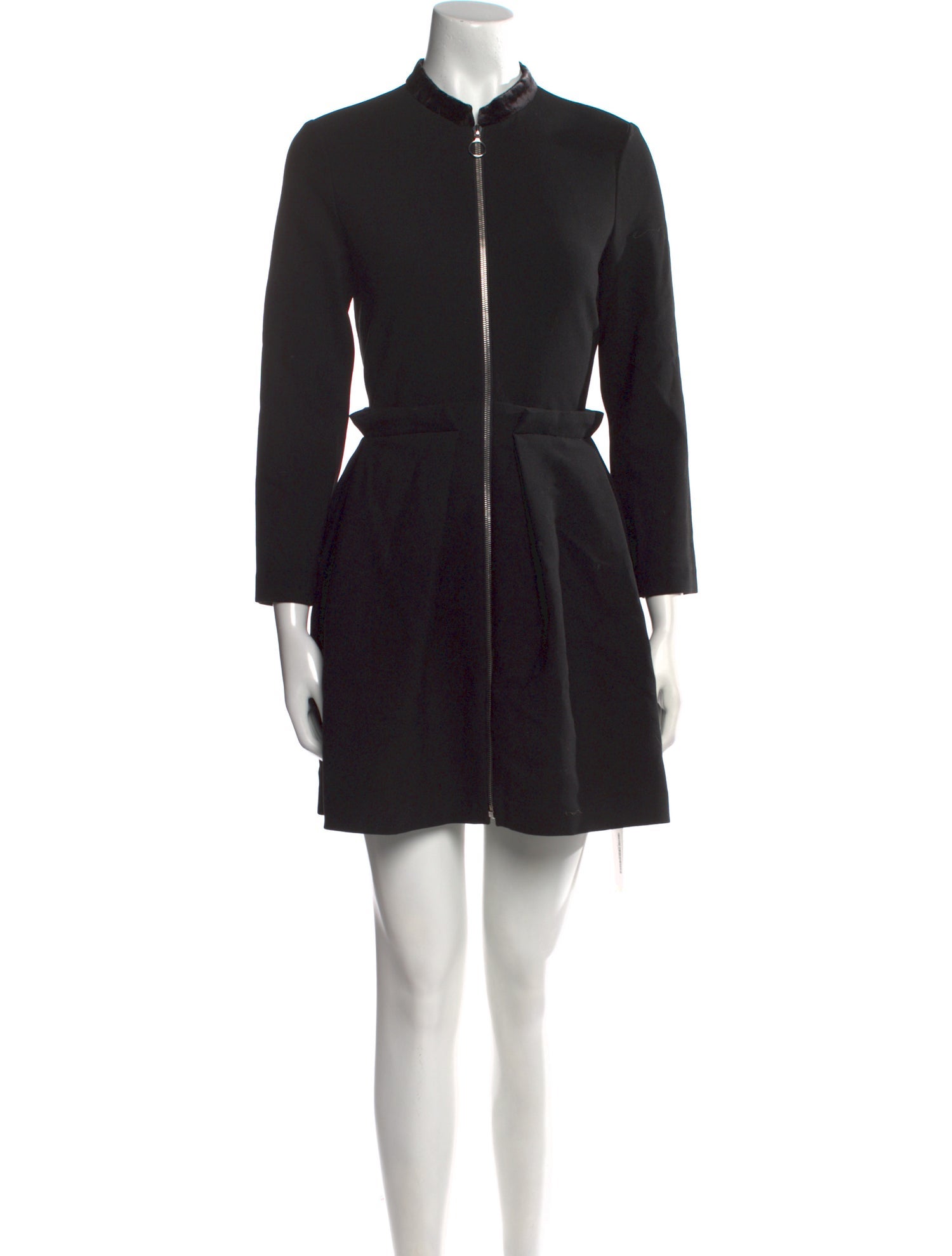 Maje Mock Neck Mini Dress