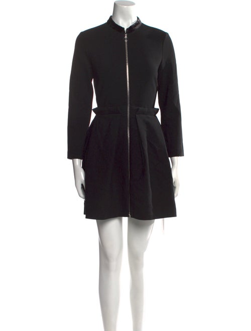 Maje Mock Neck Mini Dress