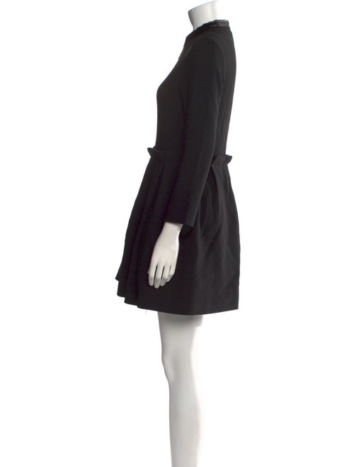 Maje Mock Neck Mini Dress