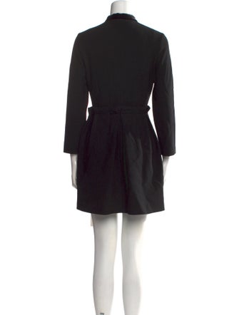 Maje Mock Neck Mini Dress