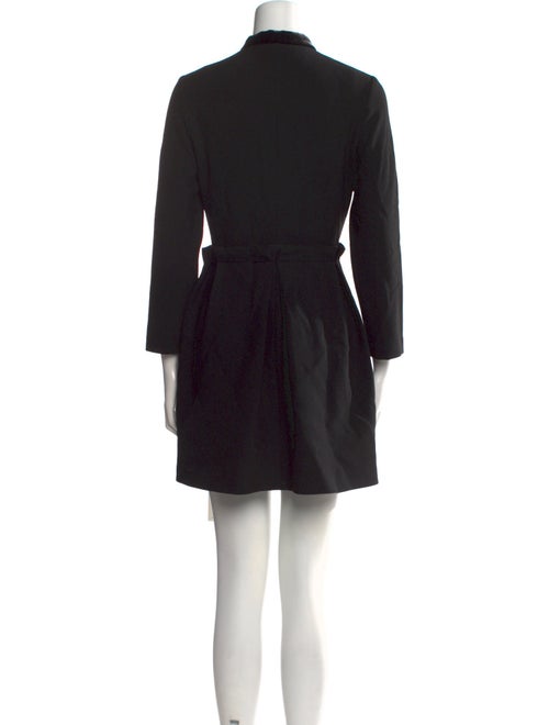 Maje Mock Neck Mini Dress