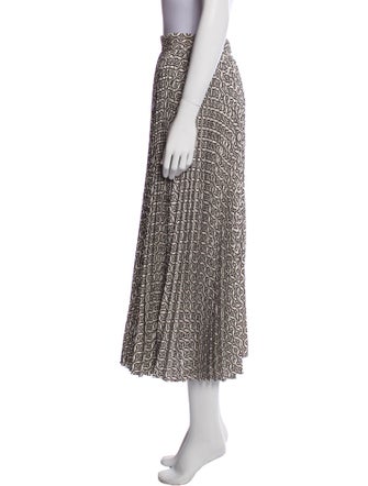 Maje Printed Midi Length Skirt