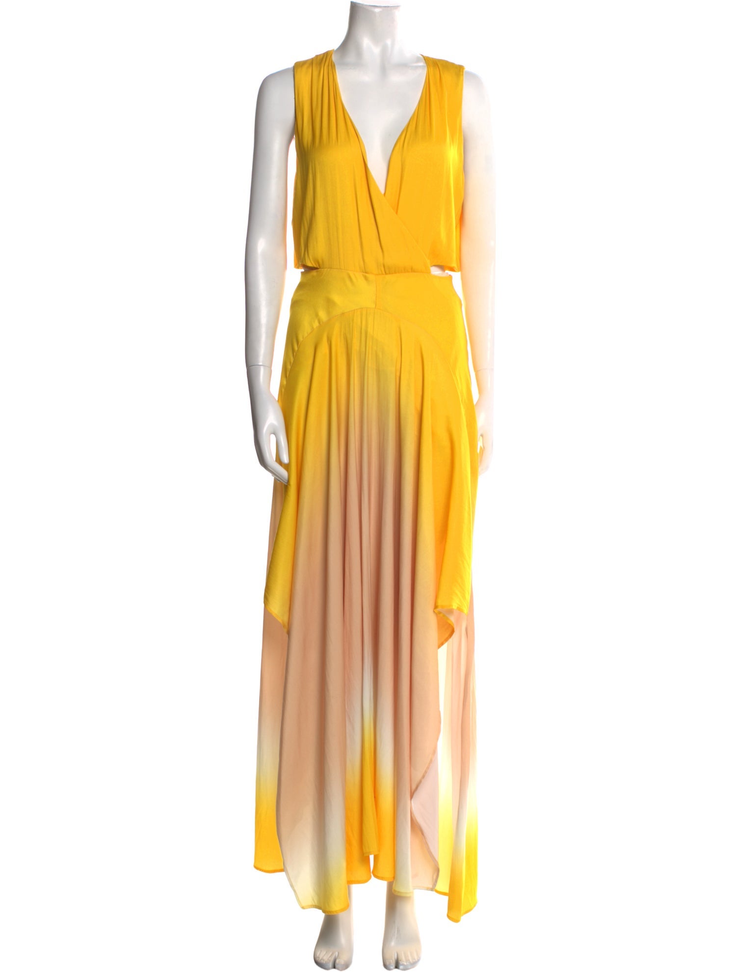 Maje V-Neck Long Dress