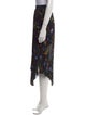 Maje Floral Print Midi Length Skirt