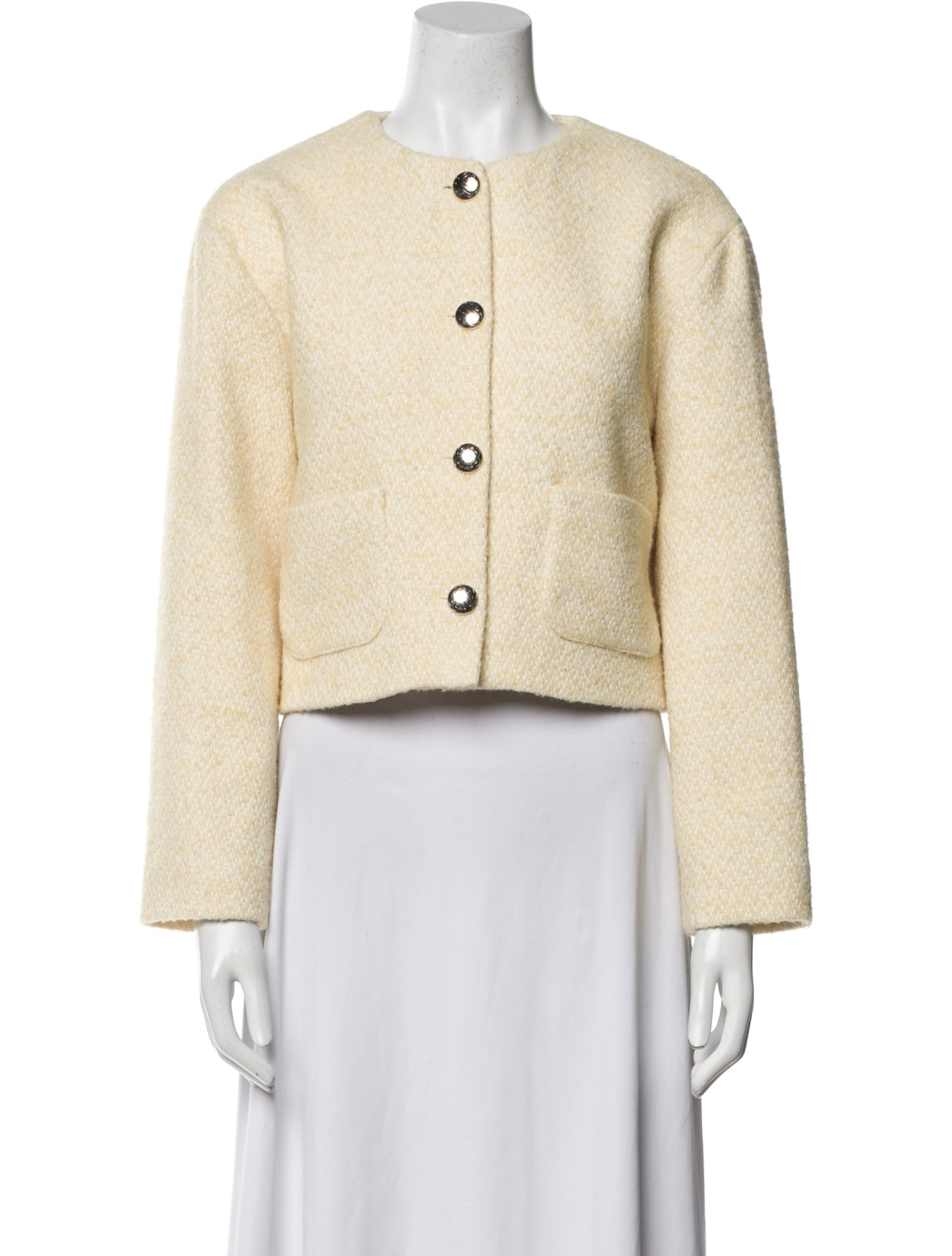 Maje Tweed Pattern Evening Jacket