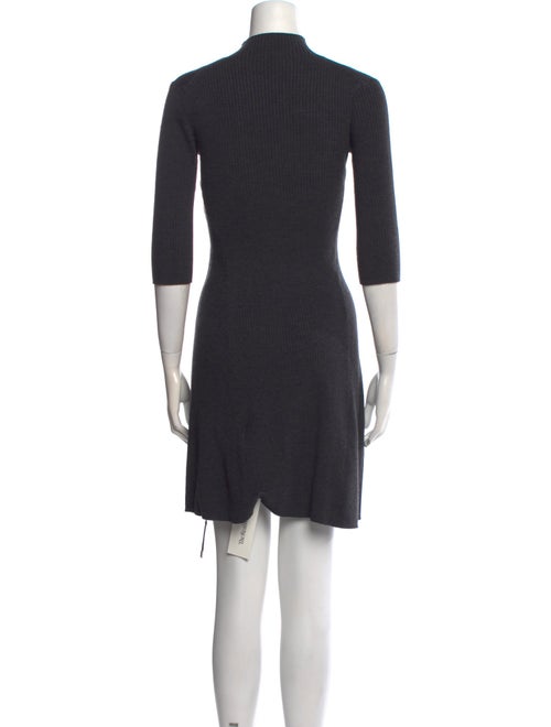 Maje Mock Neck Mini Dress