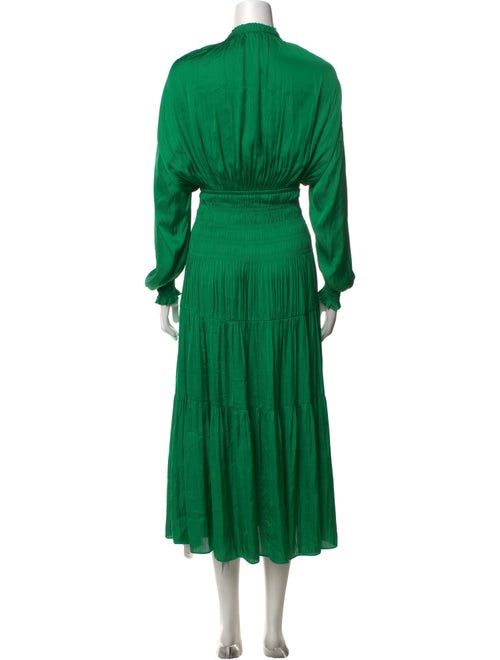 Maje Tie Neck Long Dress