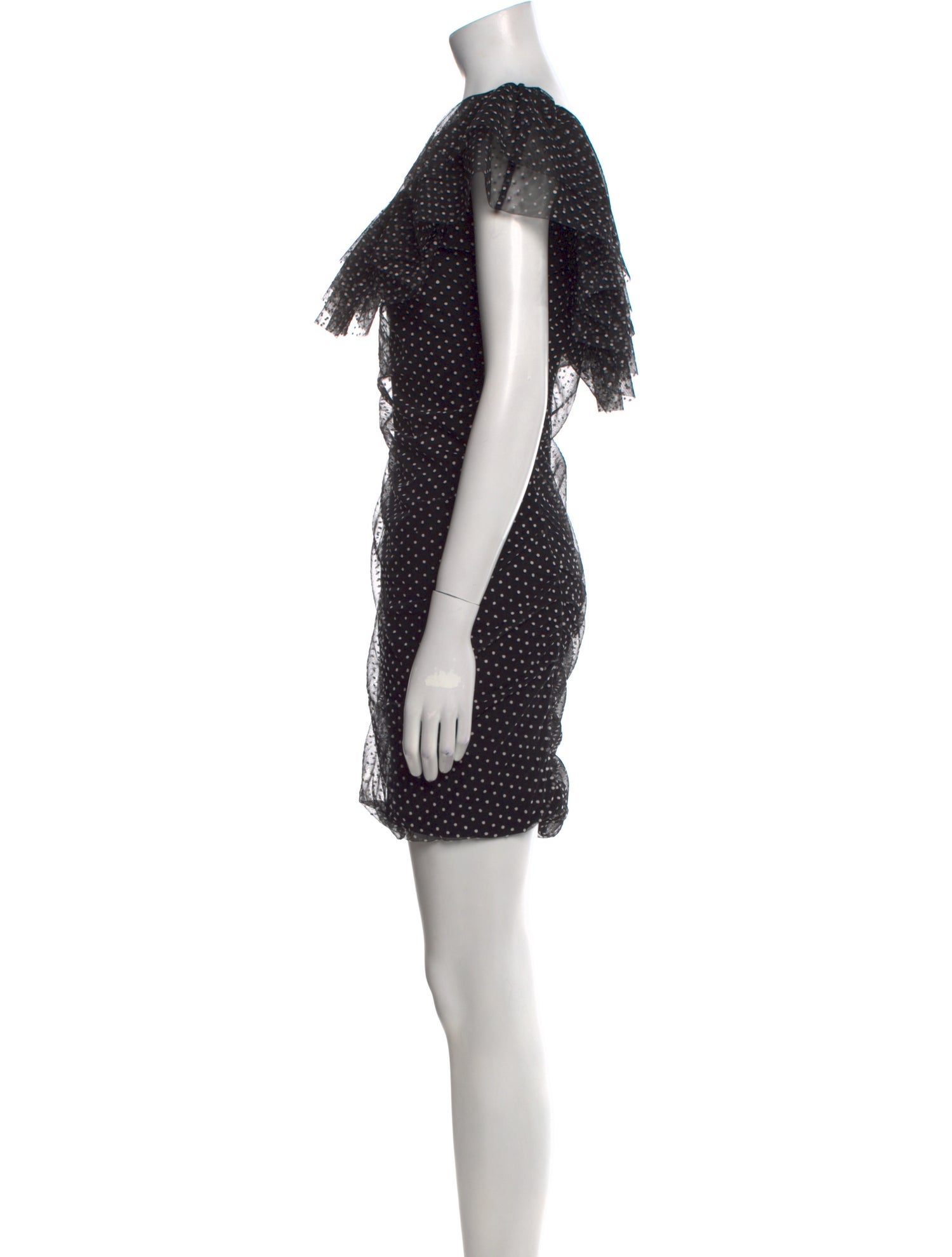 Maje Polka Dot Print Mini Dress