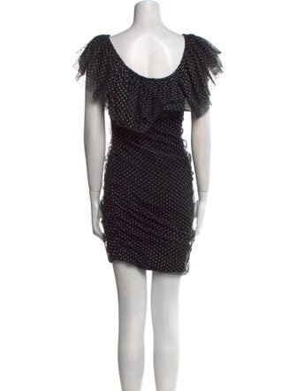 Maje Polka Dot Print Mini Dress