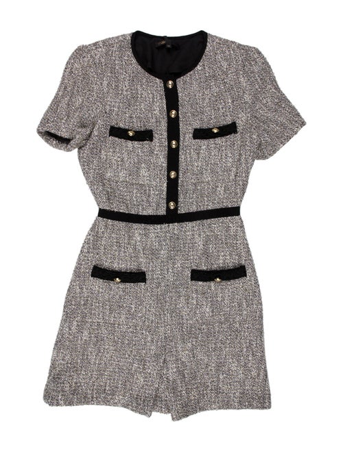 Maje Tweed Pattern Mini Dress