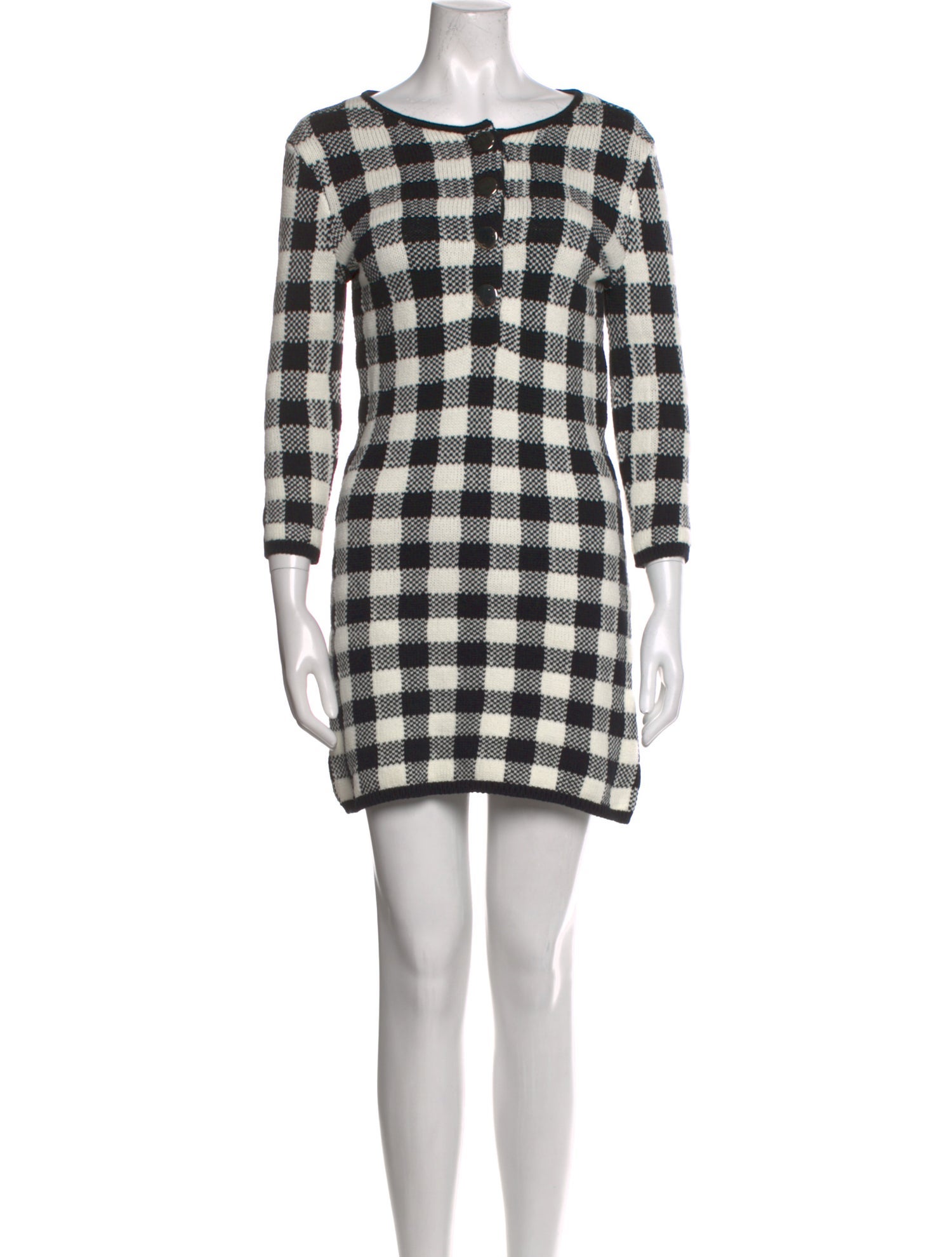 Maje Plaid Print Mini Dress w/ Tags