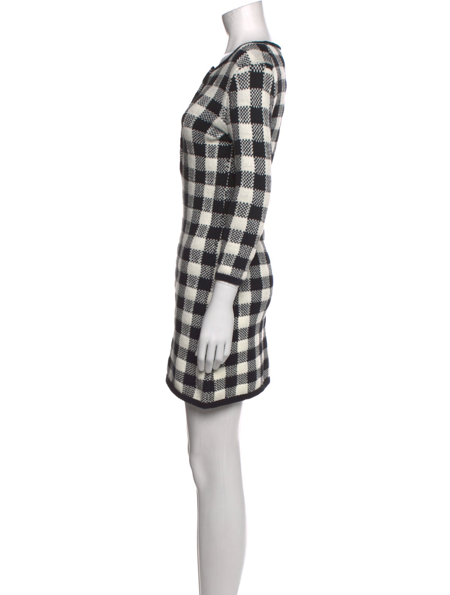 Maje Plaid Print Mini Dress w/ Tags