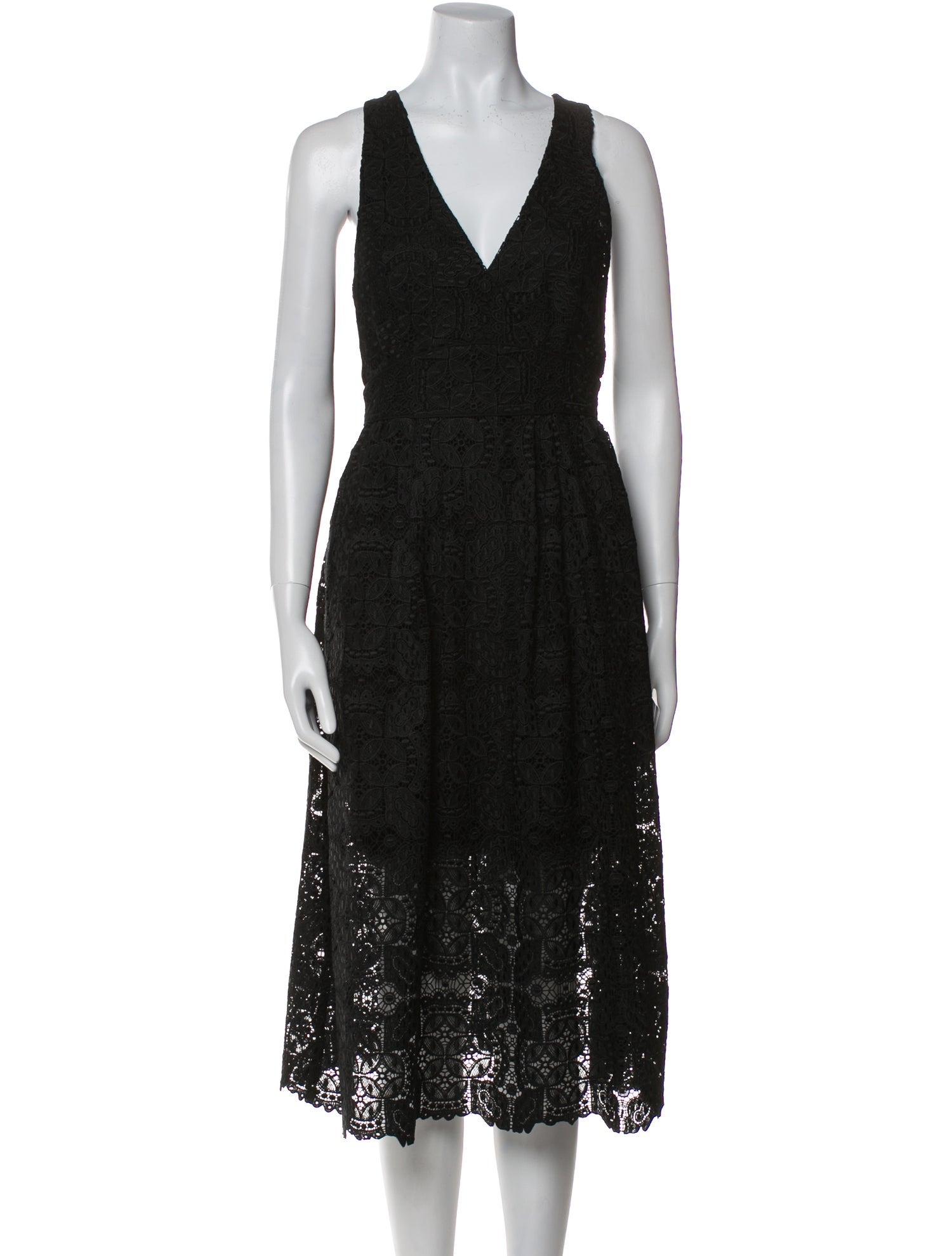 Maje V-Neck Midi Length Dress w/ Tags