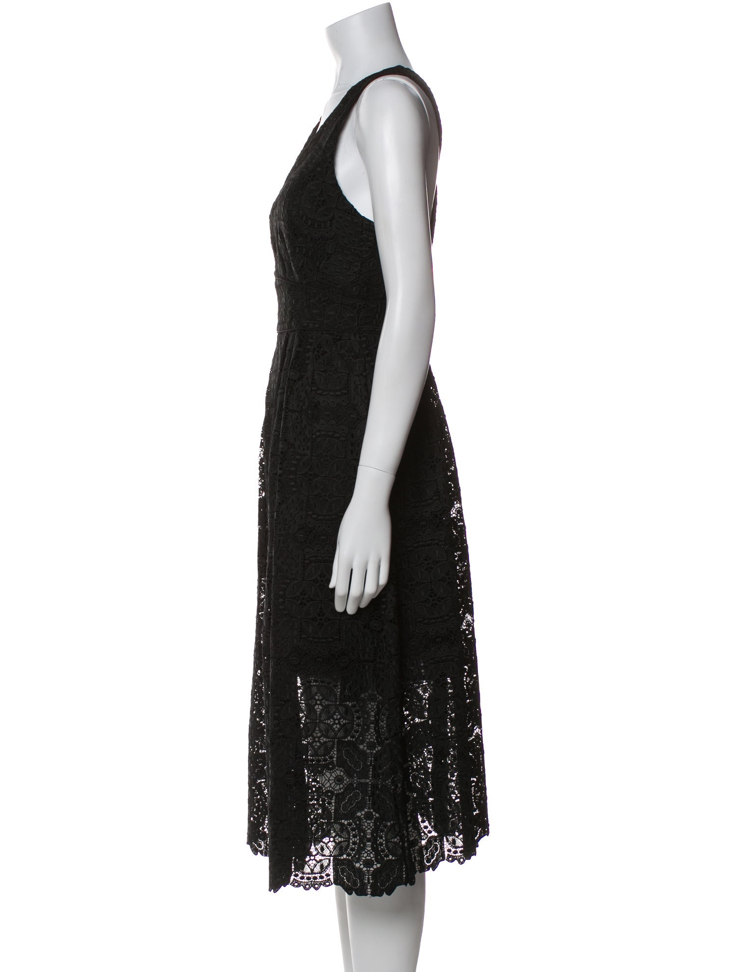 Maje V-Neck Midi Length Dress w/ Tags