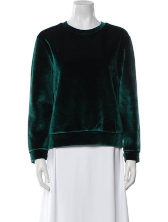 Maje Printed Crew Neck Sweatshirt