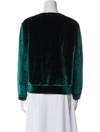 Maje Printed Crew Neck Sweatshirt