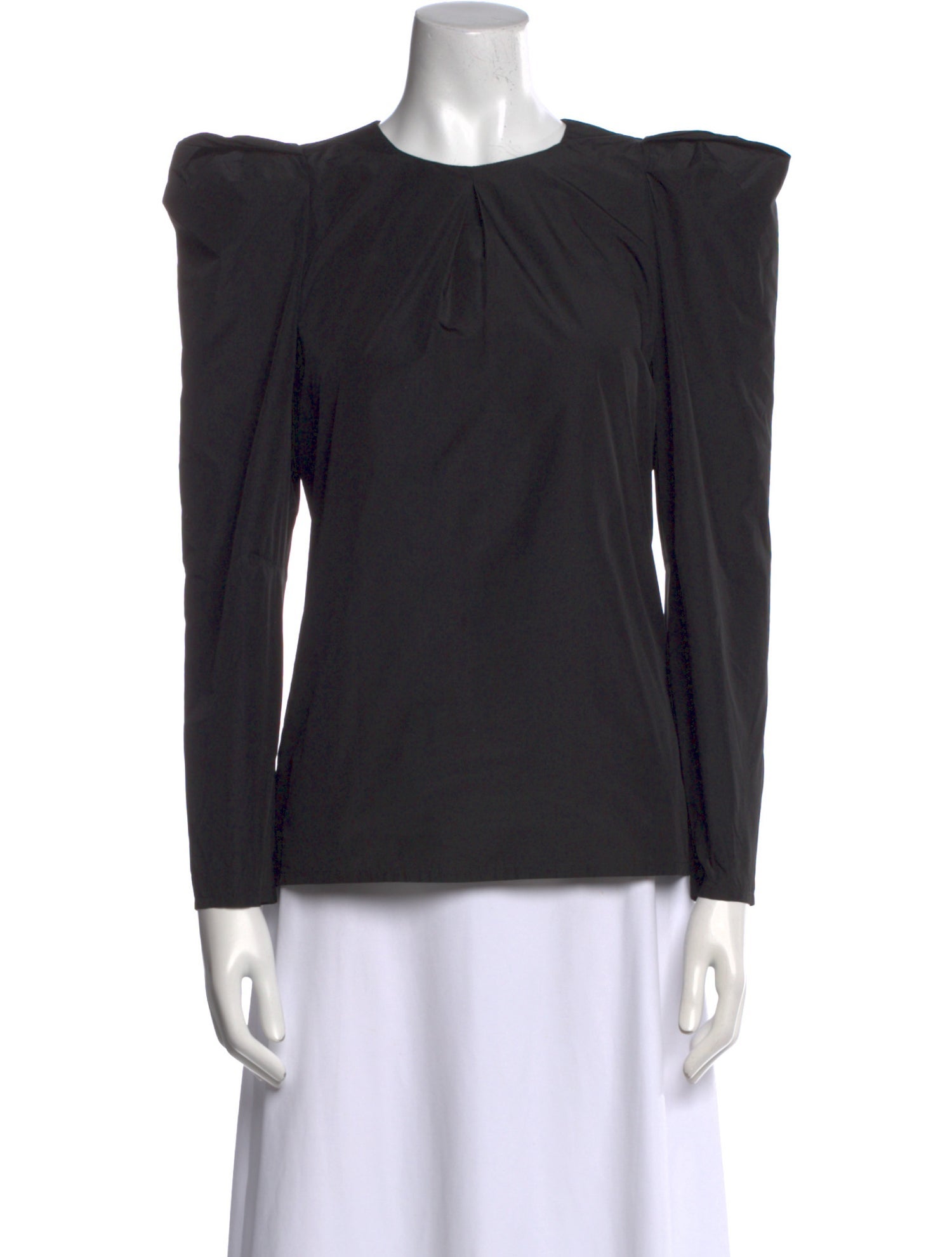 Maje Crew Neck Long Sleeve Top