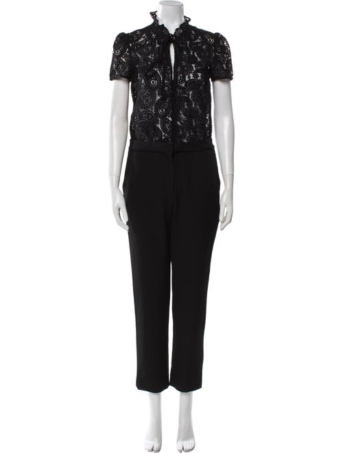 Maje Mock Neck Jumpsuit