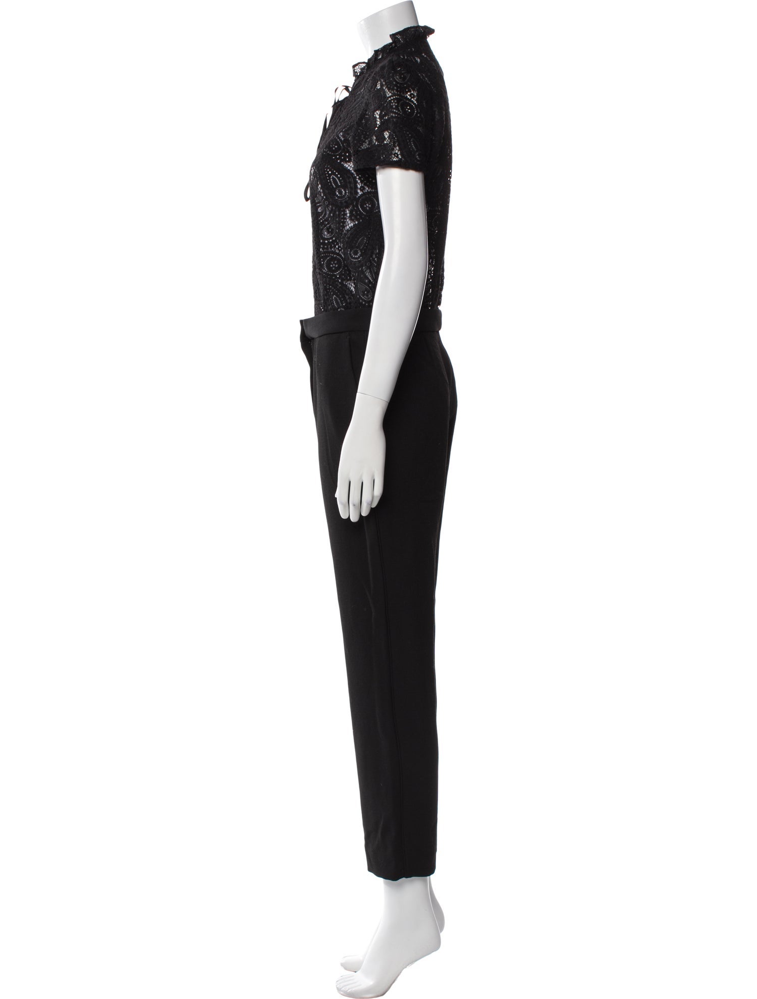Maje Mock Neck Jumpsuit