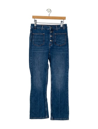 Maje High-Rise Wide Leg Jeans