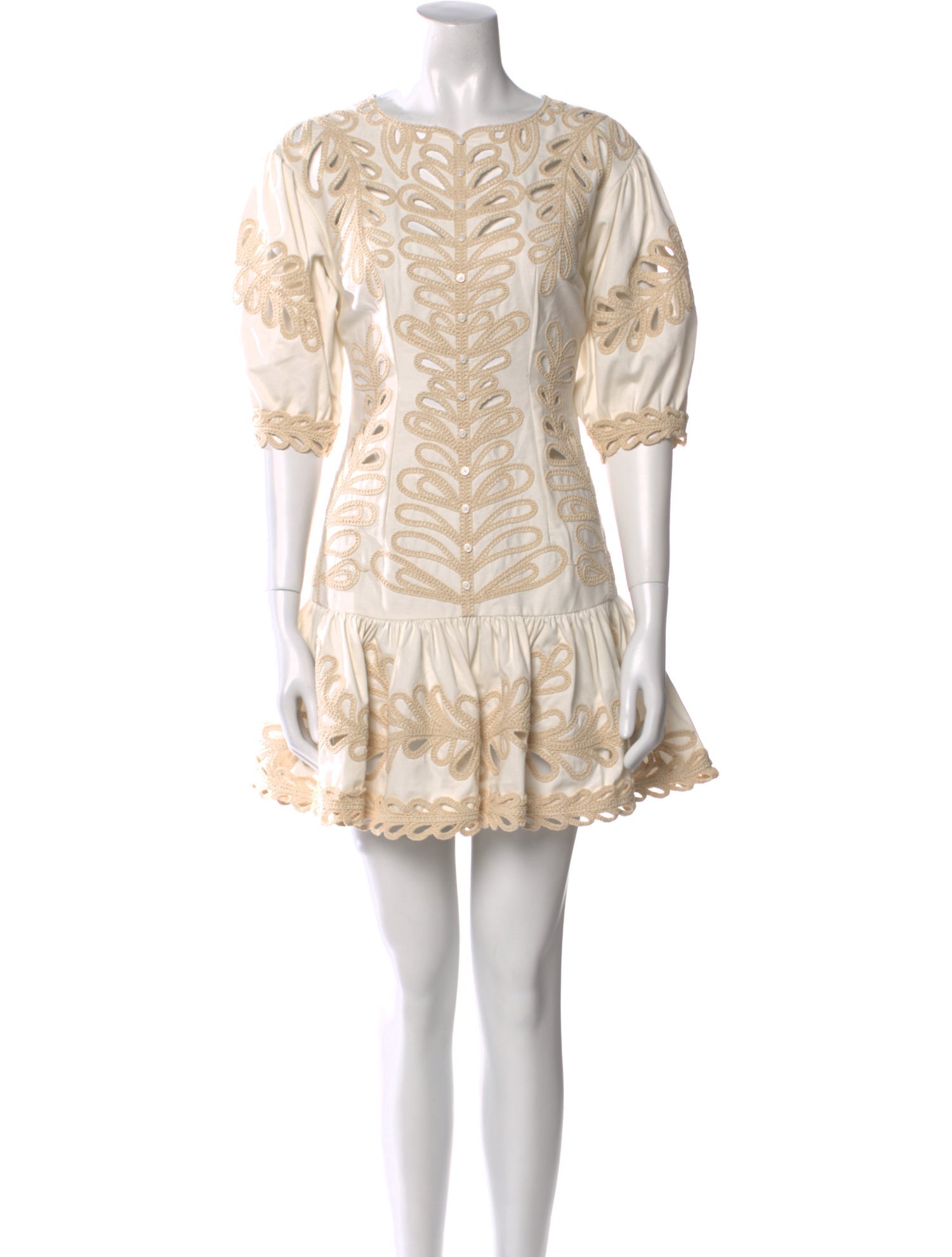 Maje Bateau Neckline Mini Dress