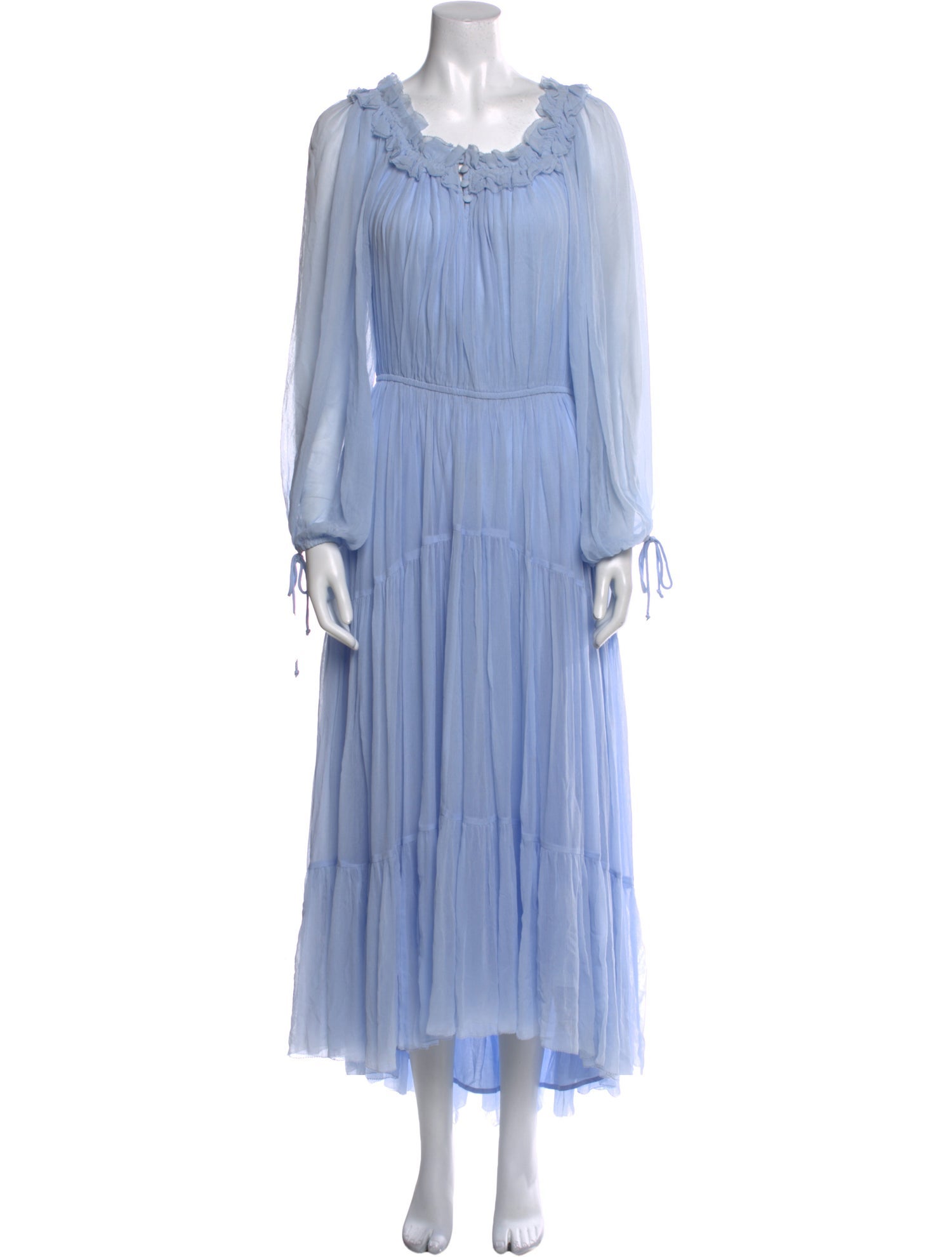 Maje Scoop Neck Long Dress