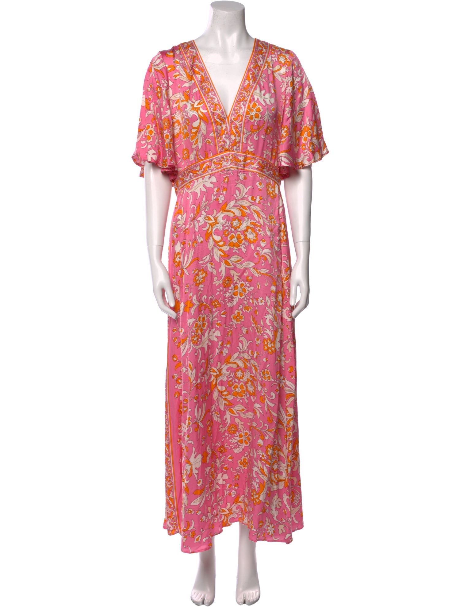Maje Floral Print Long Dress