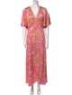 Maje Floral Print Long Dress