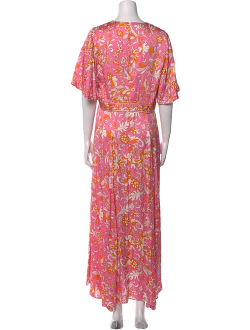 Maje Floral Print Long Dress