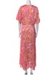 Maje Floral Print Long Dress