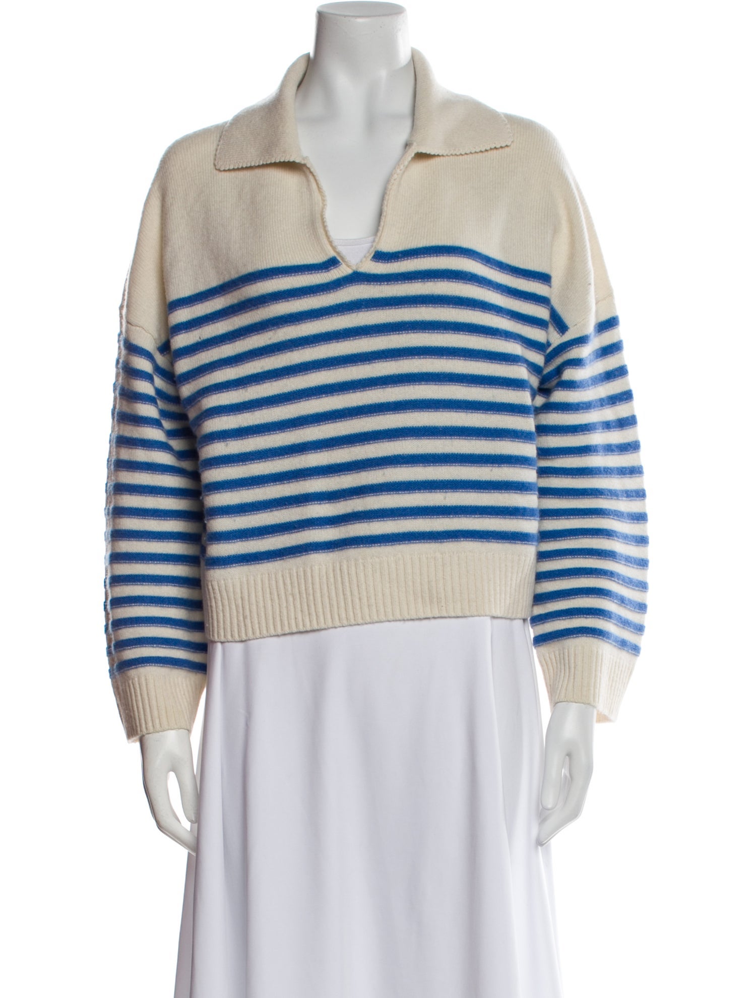 Maje Cashmere Striped Sweater