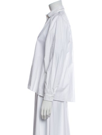 Maje Long Sleeve Button-Up Top