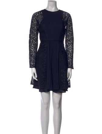 Maje Crew Neck Mini Dress