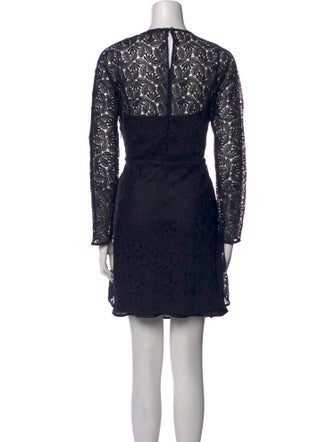 Maje Crew Neck Mini Dress