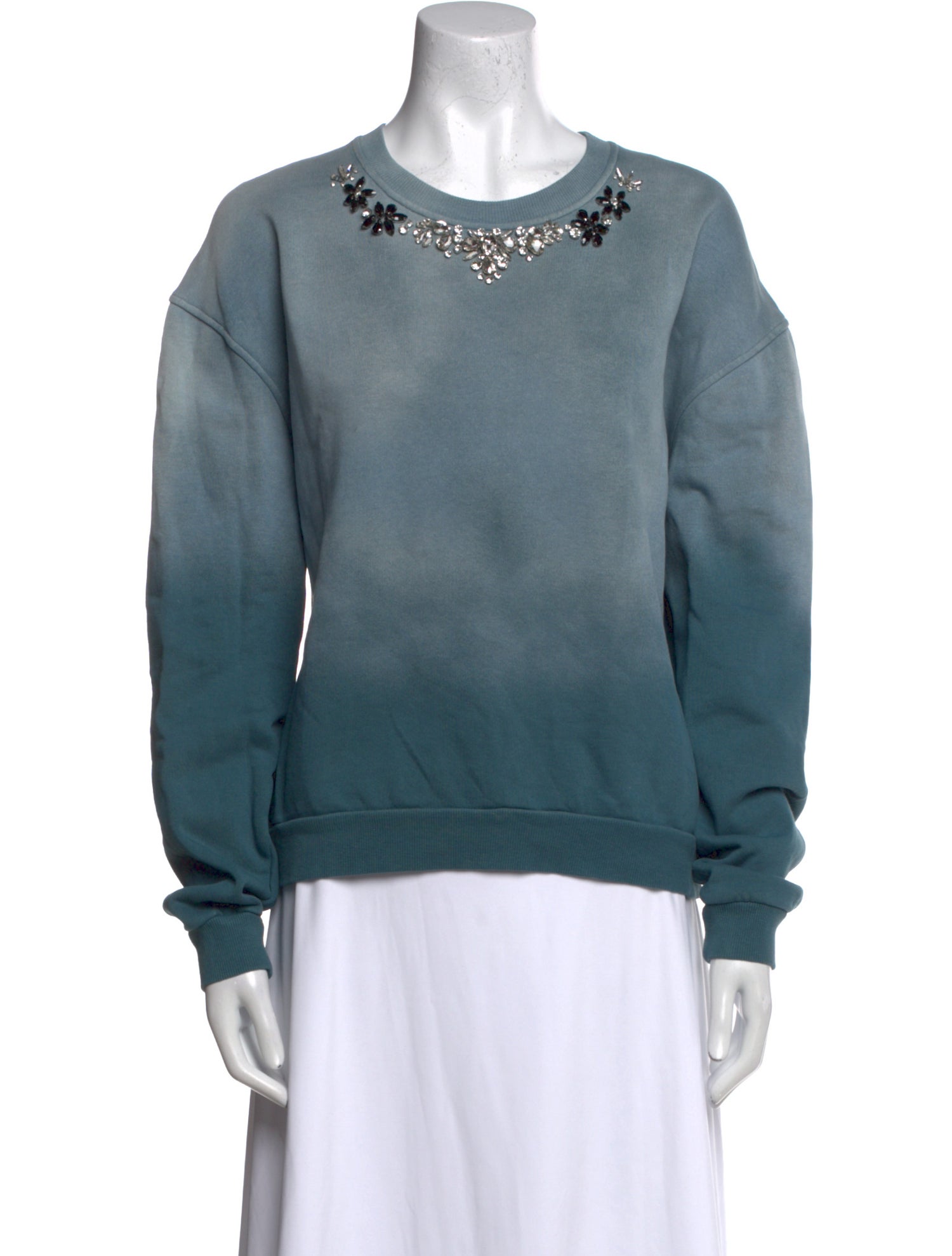 Maje Crew Neck Long Sleeve Sweatshirt