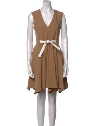 Maje V-Neck Knee-Length Dress