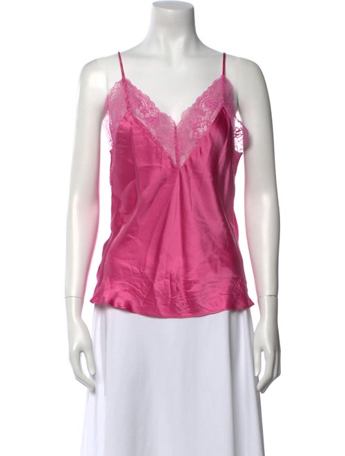 Maje Silk V-Neck Top