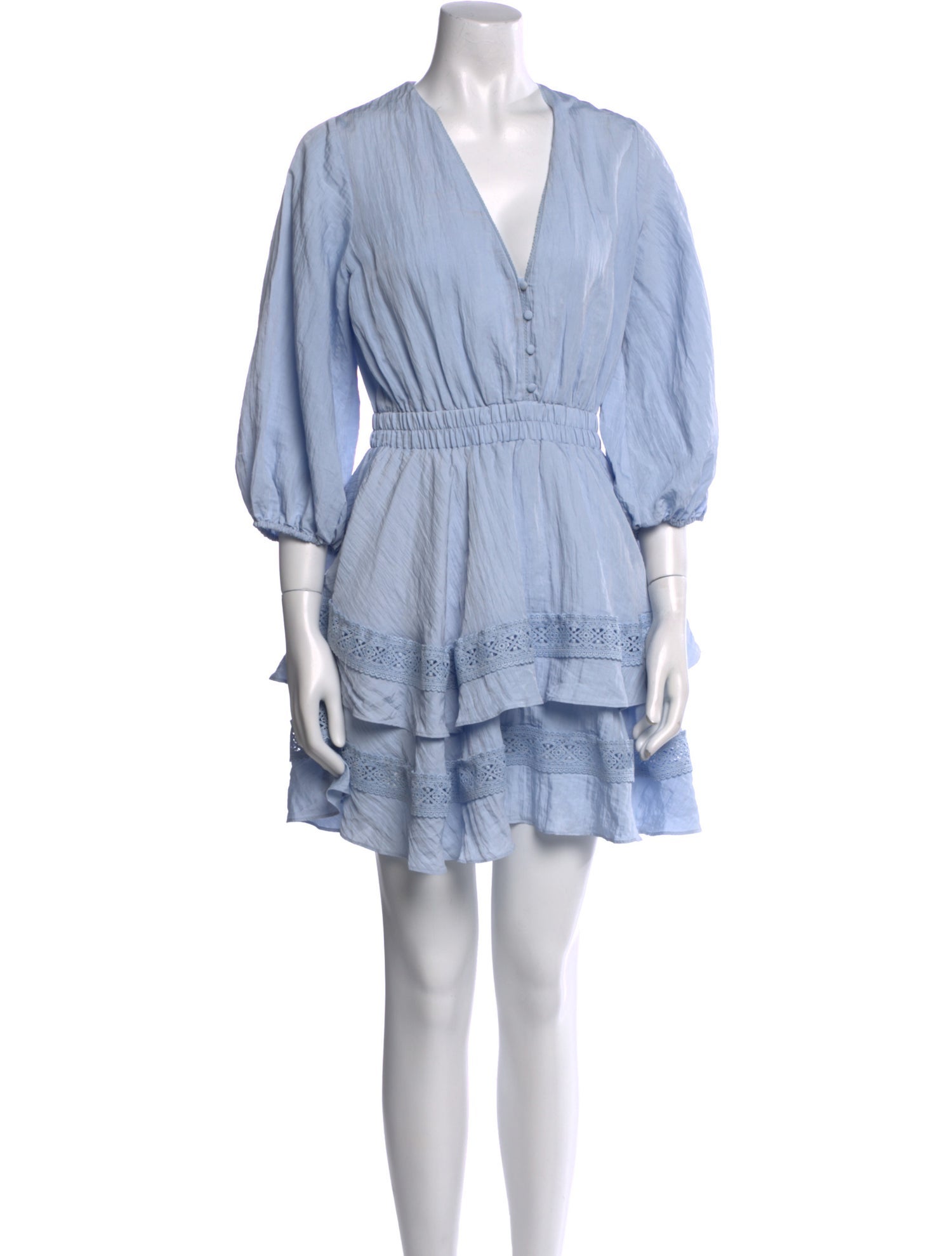 Maje V-Neck Mini Dress