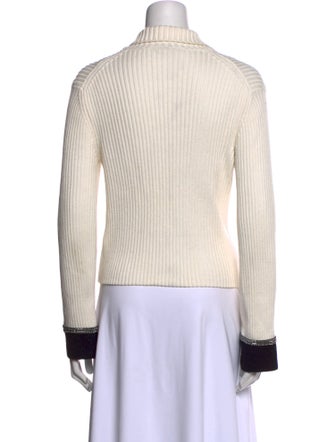 Maje Colorblock Pattern Sweater